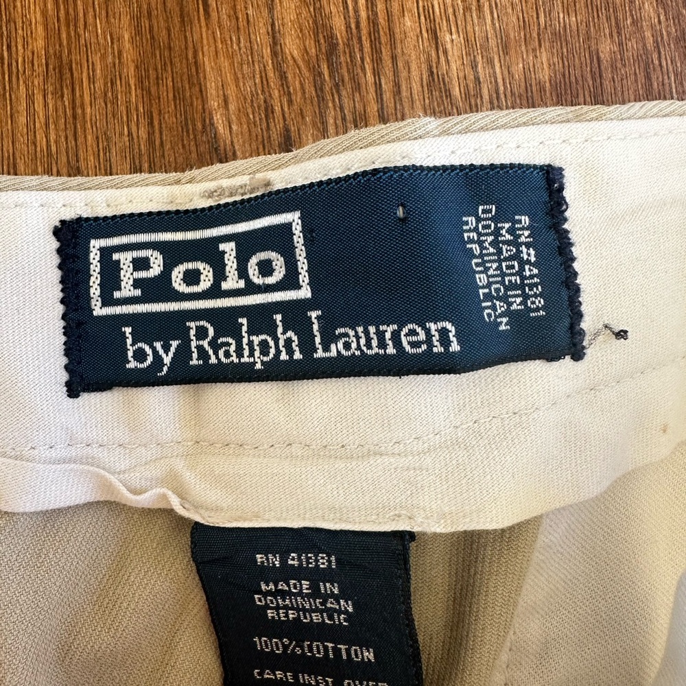 Polo Ralph Lauren Vintage Hammond Pleated Khaki Pants - Picture 7 of 7